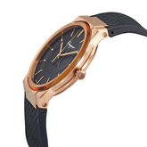 Ferragamo Men’s Swiss Made Quartz Black Silicone Strap Black Dial 41mm Watch SFHP00420